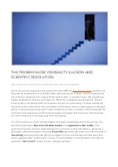 Truman show essay