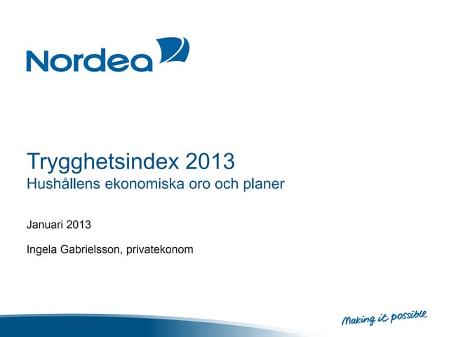Trygghetsindex 2013