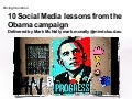 10 Social Media lessons - Barack Obama election campaign