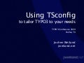 Using TSconfig to tailor TYPO3 to your needs