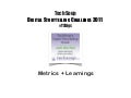 TSDigs 2011 Metrics & Learning Report
