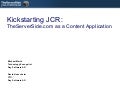 TheServerSide: Kickstarting JCR