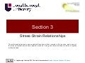 Structures and Materials- Section 3 Stress-Strain Relationships