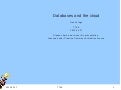 Databases and the Cloud