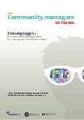 Les community manager français - Étude 2012 - Carnet de témoignages