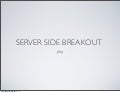 PHP Server-side Breakout
