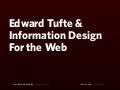 Edward Tufte and Information Design for the Web