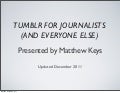 Tutorial: Tumblr for Journalists