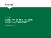 Ahola Elina. Kaikki tuet yhdeltä lu...