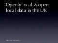 OpenlyLocal & Open Local Data in the UK