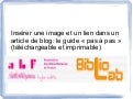 Insérer une image et un lien dans un article de blog