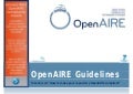 OpenAIRE Guidelines - tutorial