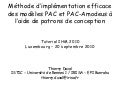 Méthode d’implémentation efficace des modèles PAC et PAC-Amodeus à l’aide de patrons de conception
