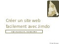 Tutoriel - creer un site internet facilement avec Jimdo