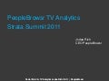PeopleBrowsr TV Analytics Deck Strata Summit 2011