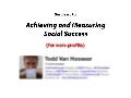 Social Media Success for Non-Profits