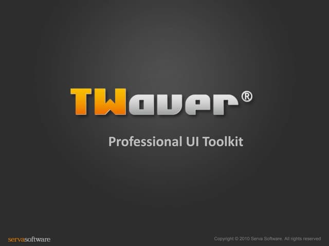 TWaver presentation in JavaOne 2010