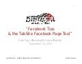 Tweetup Michiana Facebook Fan Page Tips & TabSite Tool