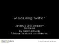 Measuring Twitter: SMX Israel 2013