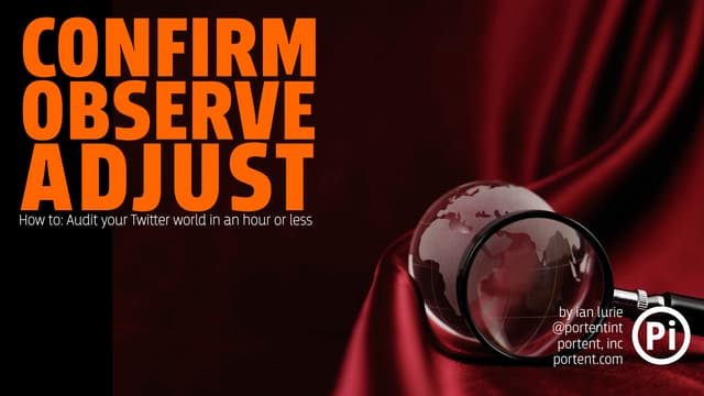 Confirm, Observe, Adjust: How to au...