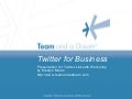 Getting Started on Twitter for Business