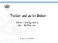 Twitter Auf Zehn Seiten