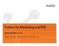 Twitter for Marketing and PR