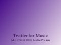 Twitter for Music at MIDEM in Cannes, France