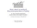 From cotext to context? Discursive practices in Twitter