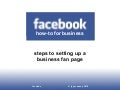 How To Set Up A Facebook Fan Page For Business
