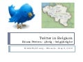 Twitter in belgium