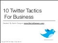 Twitter Tactics For Business