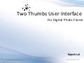 Two thumbs User Interface @iRajLal