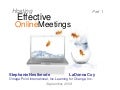 Hosting Effective Online Meetings, Part 1