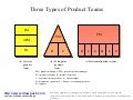 Types of product teams business diagram