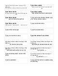 Typing Sentences Practice Cards