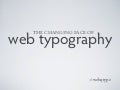 The Changing Face of Web Typography