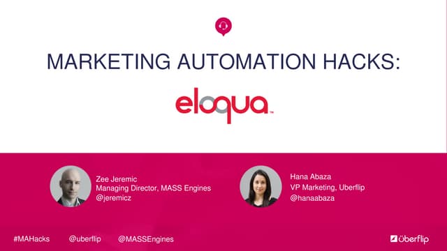 Marketing Automation Hacks: Eloqua