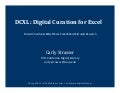 Digital Curation for Excel (DCXL)