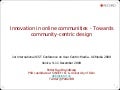 Innovation in Online Communities