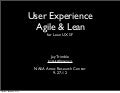UE Agile and Lean
