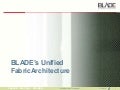 Unified Fabric Architecture from BLADE Network Technologies