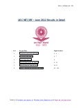 UGC NET JRF June 2012 results in detailed report