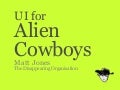 UI For Alien Cowboys