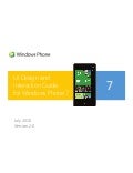 Ui design and interaction guide for windows phone 7 v2.0 