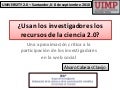 ¿Usan los investigadores los recursos de la ciencia 2.0? 
