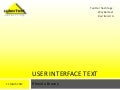 User Interface text