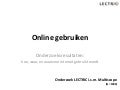 Uitkomsten onderzoek online gebruiken