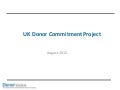 Uk donor commitment study august 2012