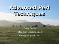Advanced Perl Techniques